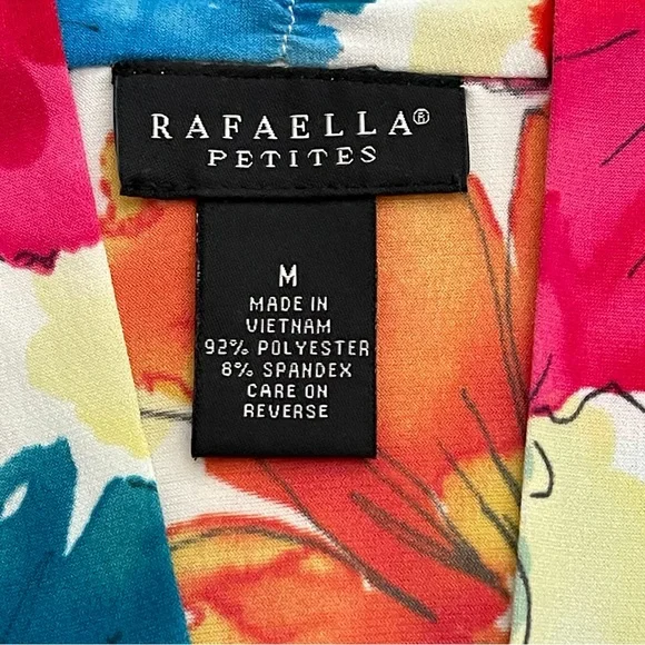 Rafaella Petites Top Floral Sleeveless Size M - Picture 12 of 13